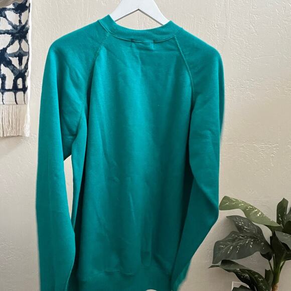 Vintage NWT 1980's Laurel Burch I Love Cats Teal Sweatshirt - Picture 5 of 9